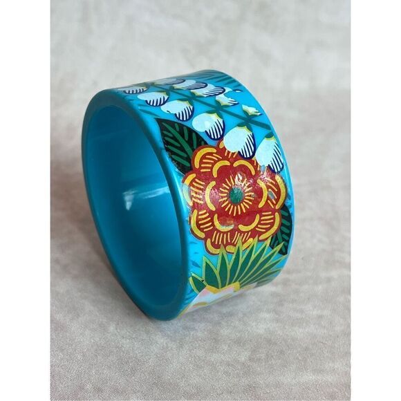 Vintage 1980s Hawaiian Bangle Tropical - Picture 4 of 5